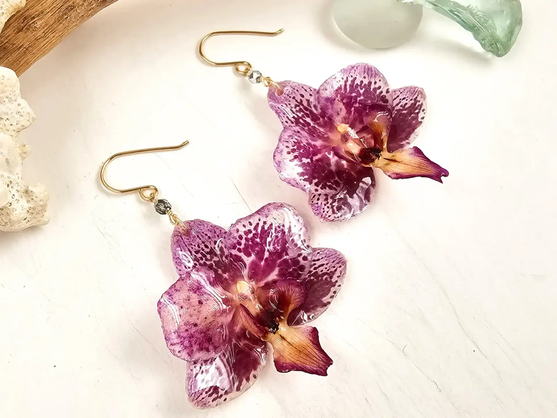 Orchid earrings-Fleur - Image 2