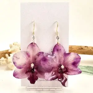 Orchid earrings-Iris
