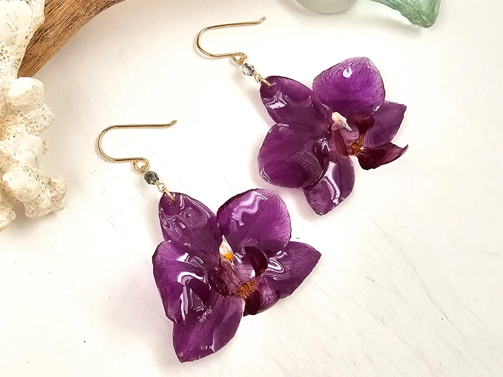 Orchid earrings-Jewel - Image 4