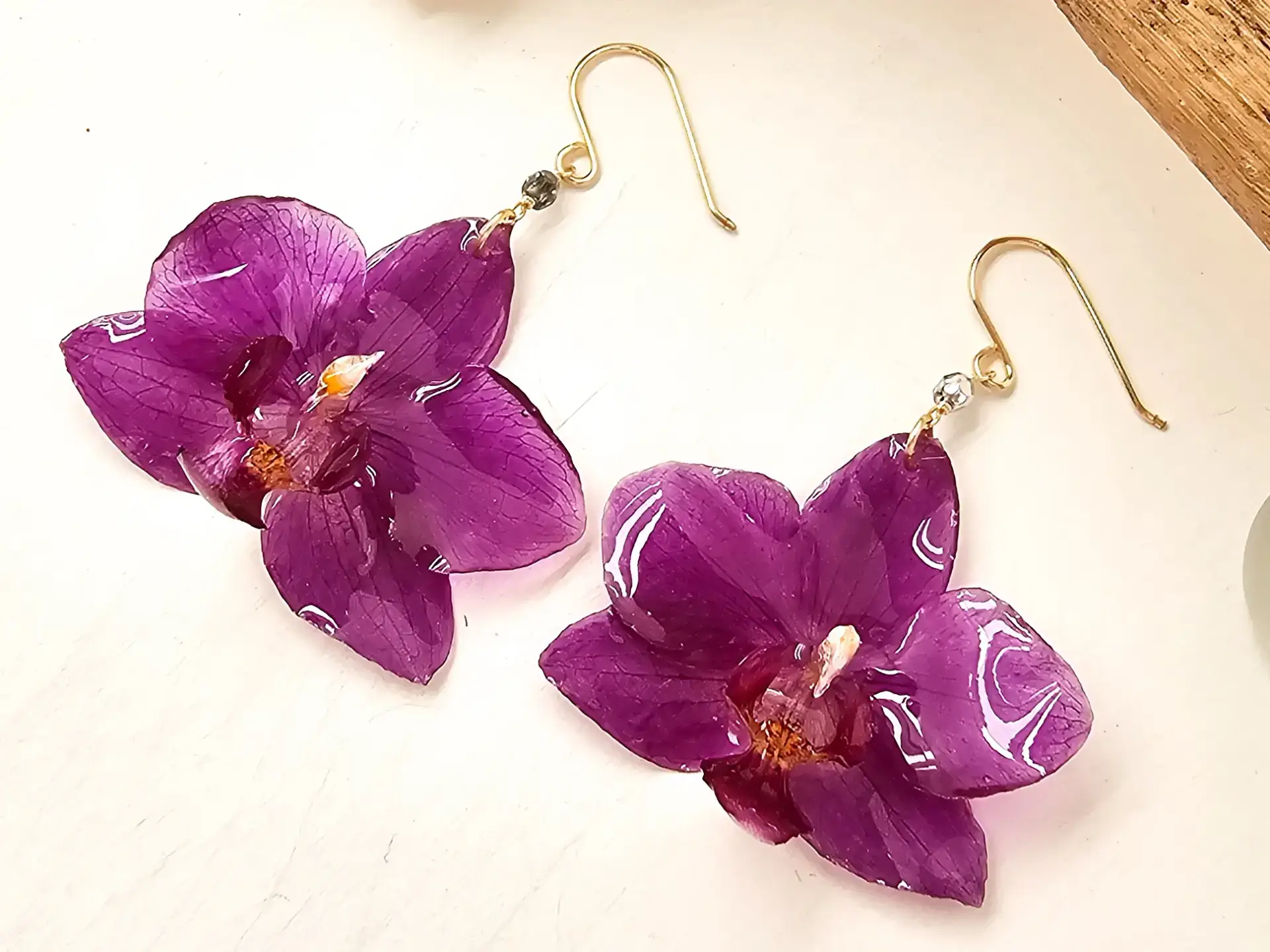Orchid earrings-Jewel - Image 3