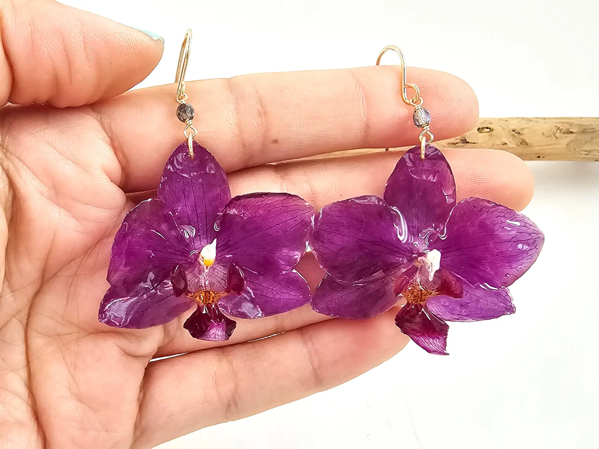 Orchid earrings-Jewel - Image 2