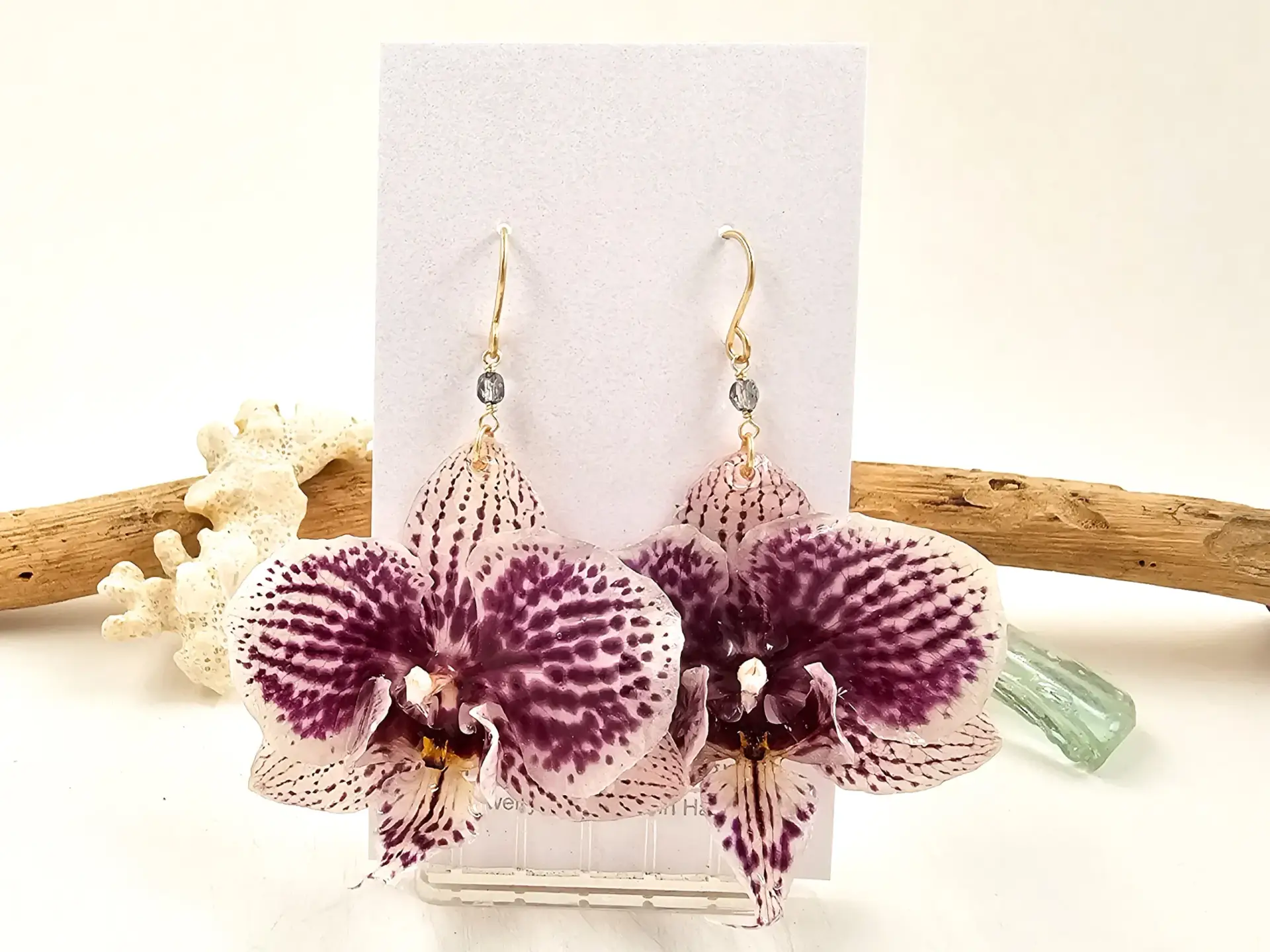 Orchid earrings-Lila