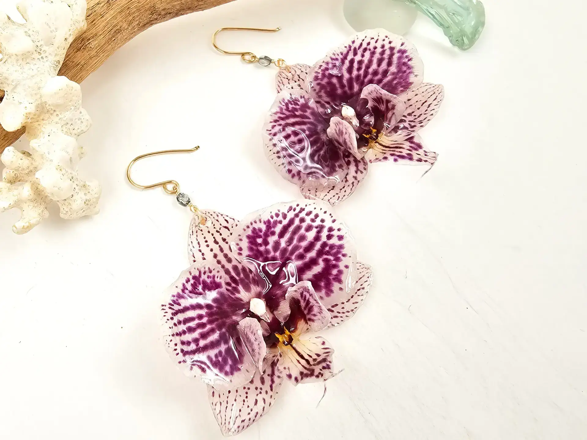 Orchid earrings-Lila - Image 2