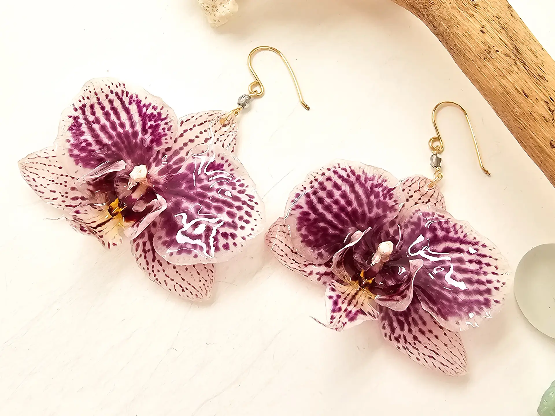 Orchid earrings-Lila - Image 4