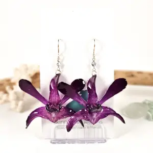 Orchid earrings-Zara
