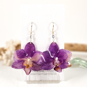 Orchid earrings-Ophelia