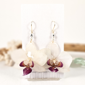 Orchid earrings-Elara