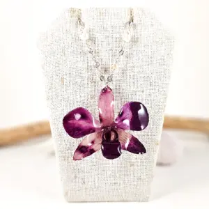Orchid necklace-Gemma