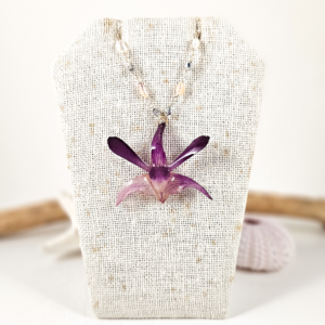 Orchid necklace-Zia
