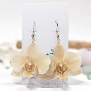 Orchid earrings-Quiet Morning