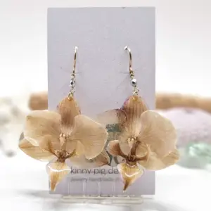 Orchid earrings-Golden Hour