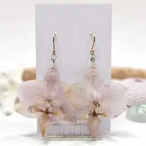 Orchid earrings-First Blush
