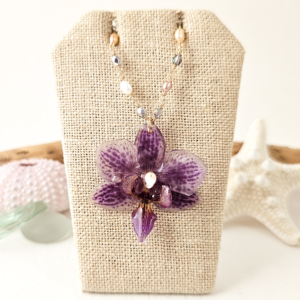 Orchid necklace-Sylvie