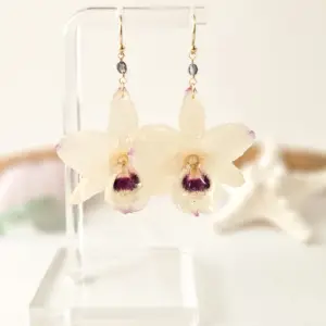 Orchid earrings-Willa