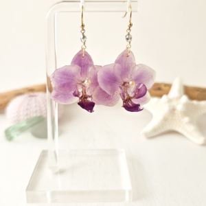Orchid earrings-Calla