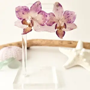 Orchid earrings-Isolde