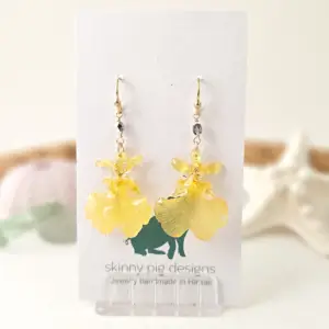 Orchid earrings-Cassia