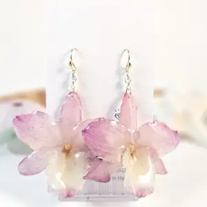 Orchid earrings-Rosalind
