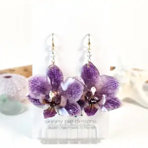 Orchid earrings-Heloise