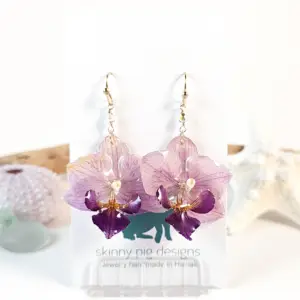 Orchid earrings-Sabine