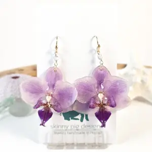 Orchid earrings-Floriane