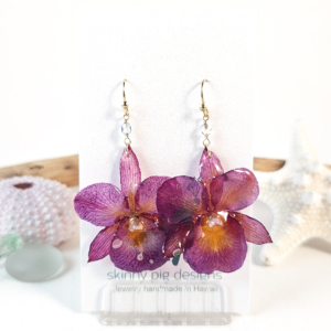Orchid earrings-Saoirse