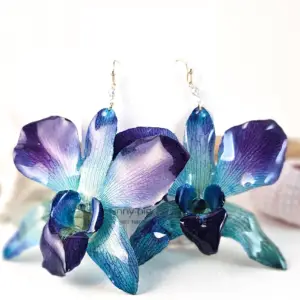 Orchid earrings-Ginerva