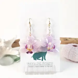 Orchid earrings-Calista