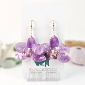 Orchid earrings-Zaria