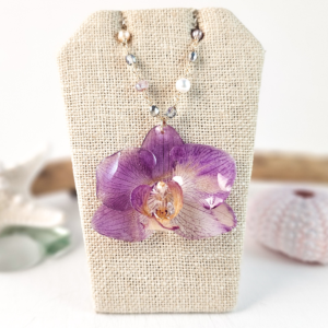 Orchid necklace-Damaris