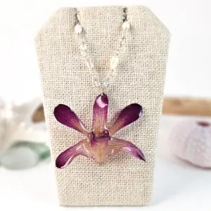 Orchid necklace-Belindra