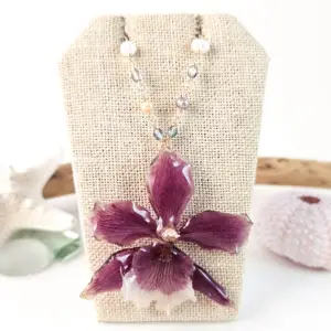 Orchid necklace-Imogen