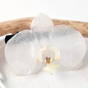 Orchid hairclip-Opaline