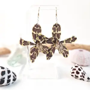 Orchid earrings-Fern