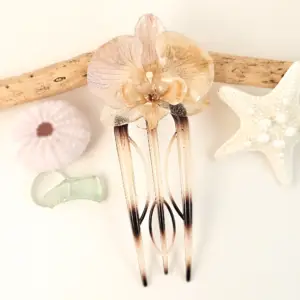 Orchid hairpick-Champagne