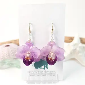 Orchid earrings-Lunette
