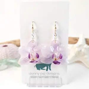 Orchid earrings-Alba