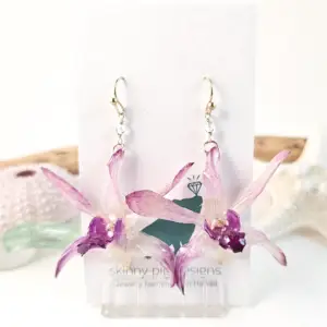 Orchid earrings-Psyche