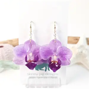 Orchid earrings-Regina