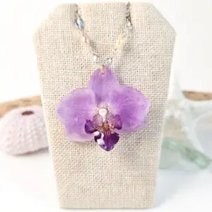 Orchid necklace-Verbena