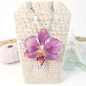 Orchid necklace-Rhodora